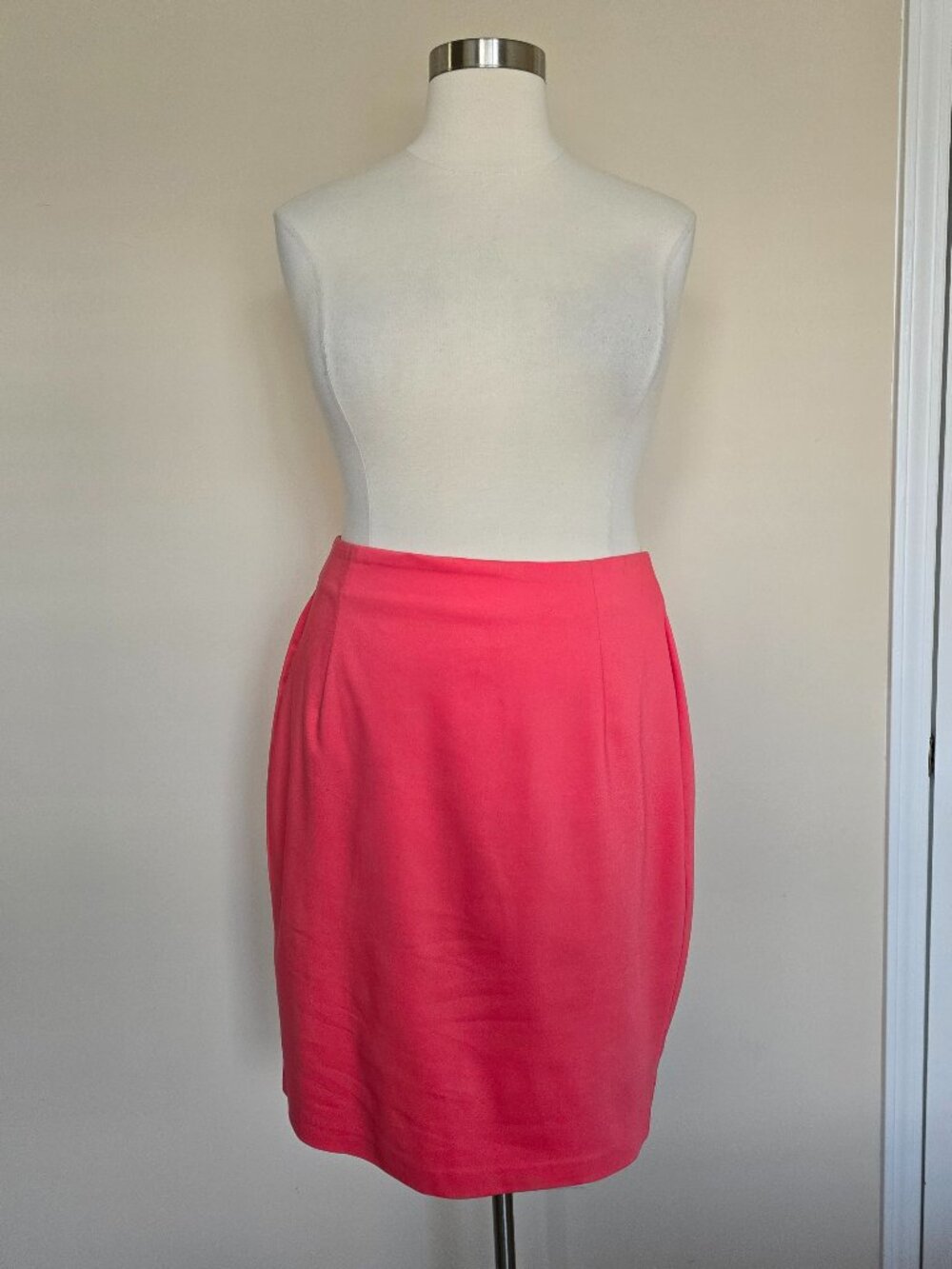 Lane Bryant Plus Size 20 The Modernist Collection Pink Peach Coral Pencil Skirt